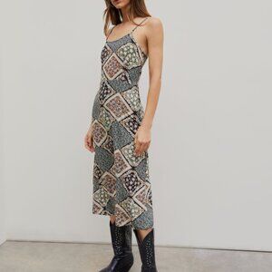 Cider Floral Pattern Cami Midi Dress